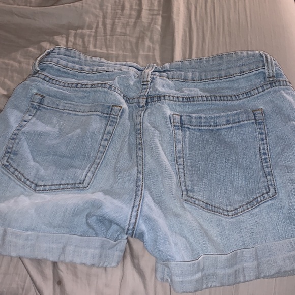 4 NWOT RUFFHEWN JEAN SHORTS LIGHT WASH OBO - Picture 5 of 5